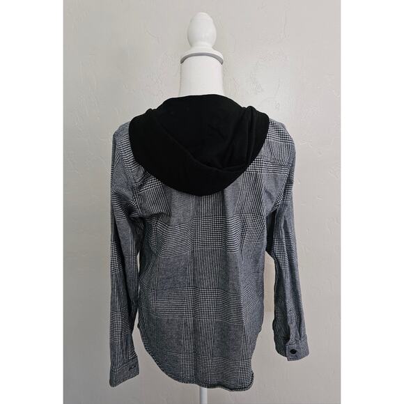 Original Use Black Plaid Button Front Jacket - Picture 3 of 8